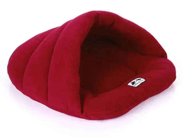 Winter Warm Slippers Style Dog Bed – Soft & Cozy Pet Cushion for Dogs and Cats