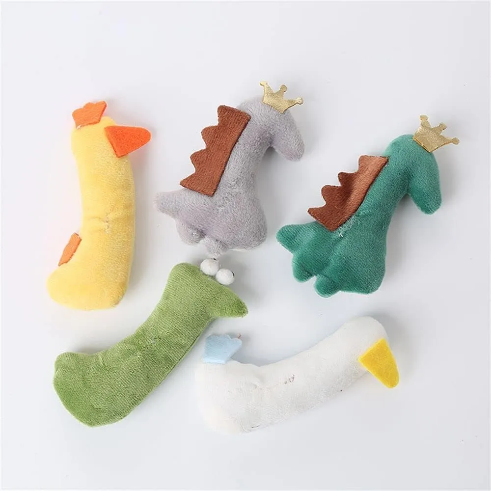 Yellow Chicken Plush Cat Cute Plush Cat Chew Crocodile Pet Kangaroo Chicken Animal Shape Cat Mint Teaser Play Interactive Catnip Pet Supplies