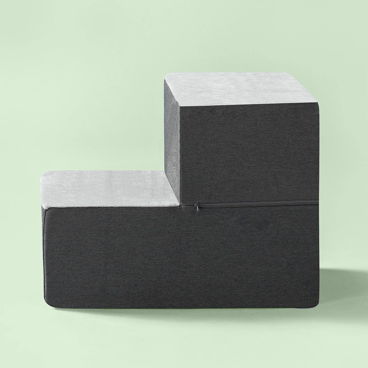 ZINUS Easy Pet Stairs, Pet Ramp, Pet Ladder, X-small, Grey